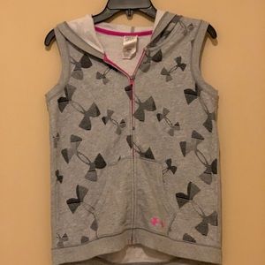 Under Armour zip vest with hood